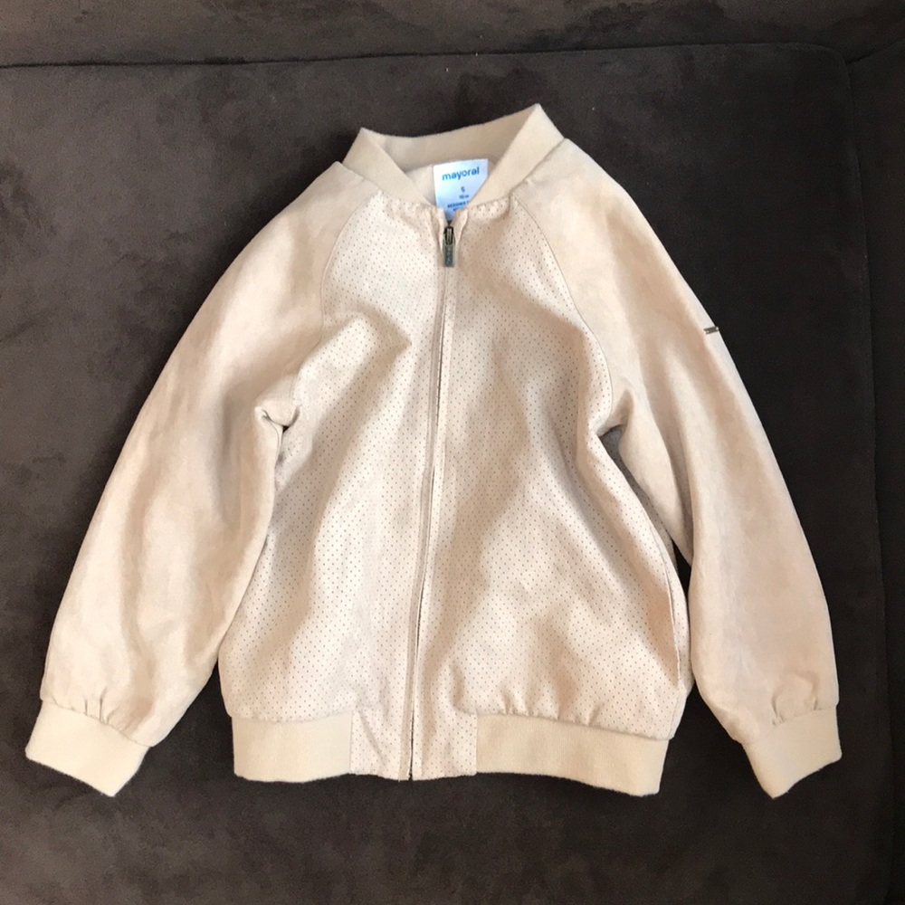 Mayoral suede-like jacket in tan